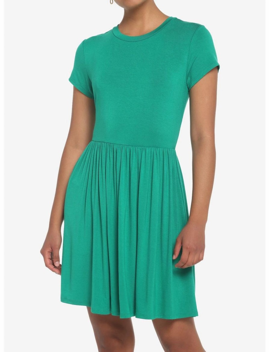 Dresses * | Hunivers Green Skater Dress