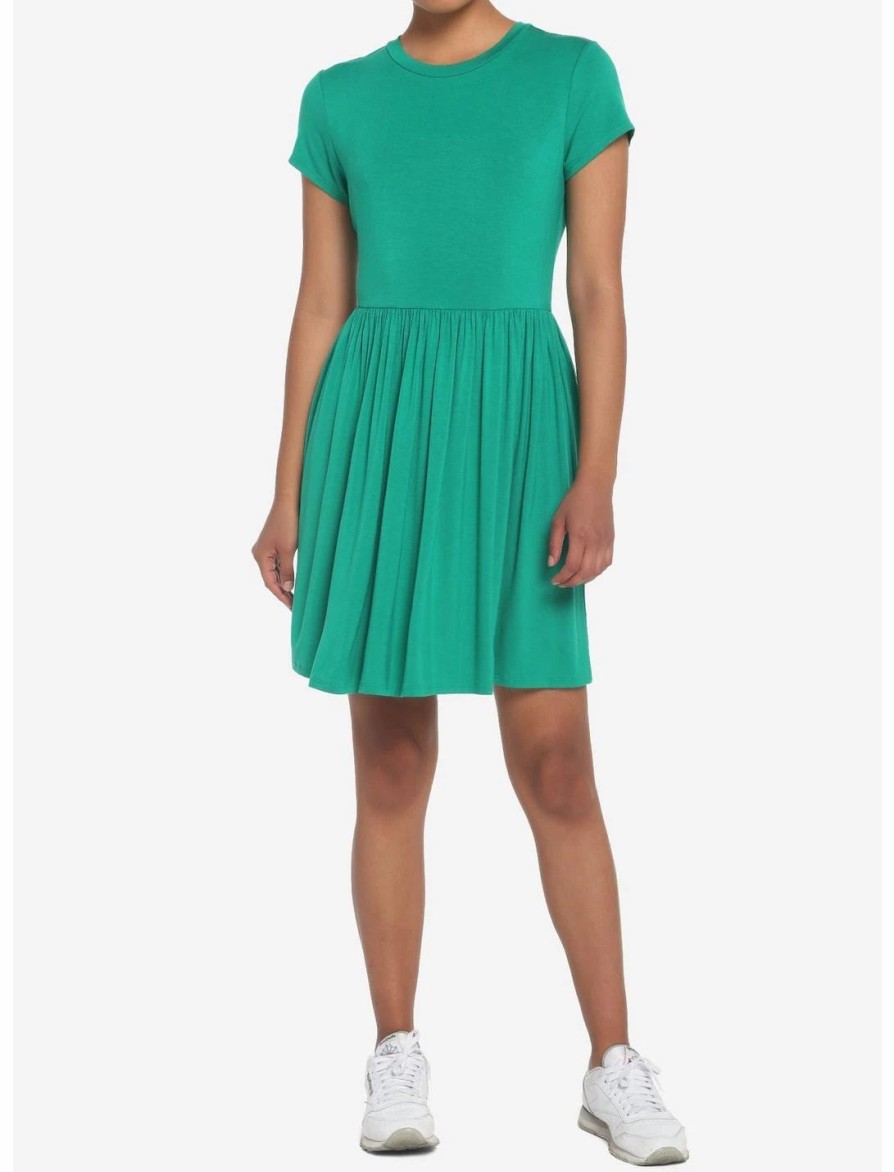 Dresses * | Hunivers Green Skater Dress