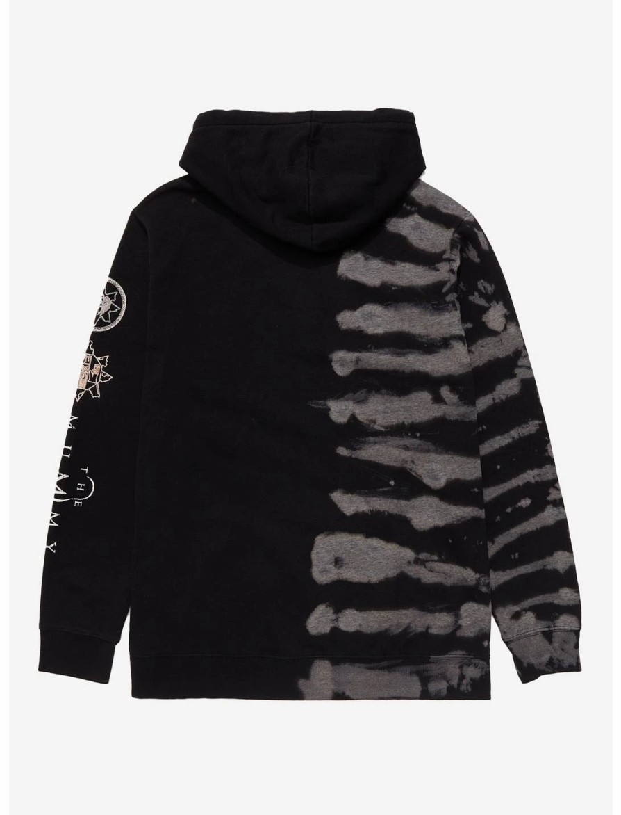 Sweaters And Cardigans * | Ourunvrs The Mummy Hieroglyphic Split Wash Hoodie