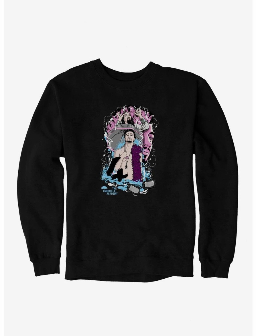 Sweaters And Cardigans * | Null The Umbrella Academy Klaus Number Four Sweatshirt