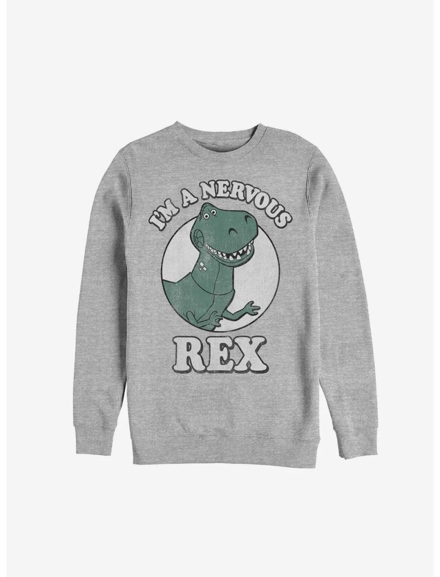 Sweaters And Cardigans * | Null Disney Pixar Toy Story Rex Nervous Sweatshirt