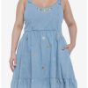 Dresses * | Hunivers Her Universe Disney Chip 'N' Dale Chambray Tie Strap Dress Plus Size