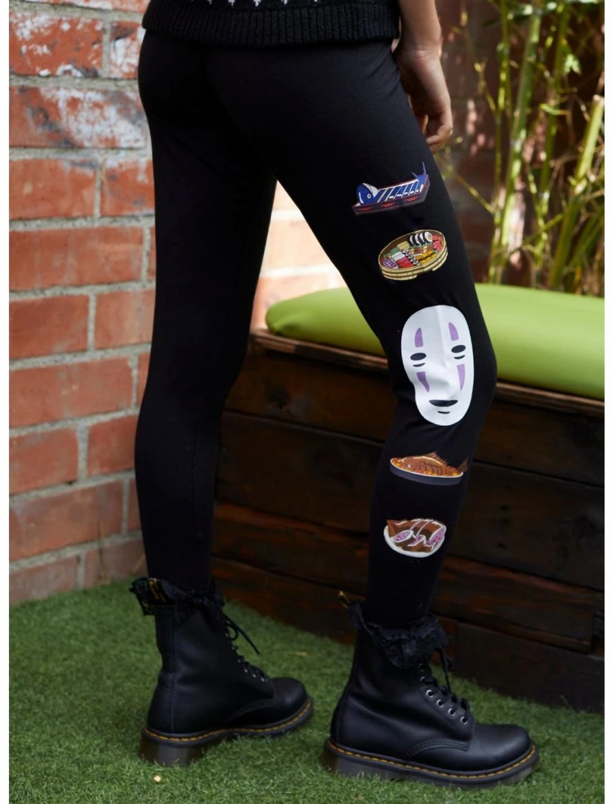 Bottoms * | Hunivers Studio Ghibli No-Face Food Leggings