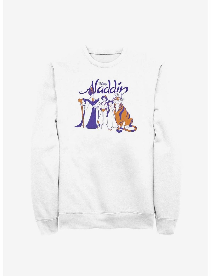 Sweaters And Cardigans * | Null Disney Aladdin Group Shot Sweatshirt