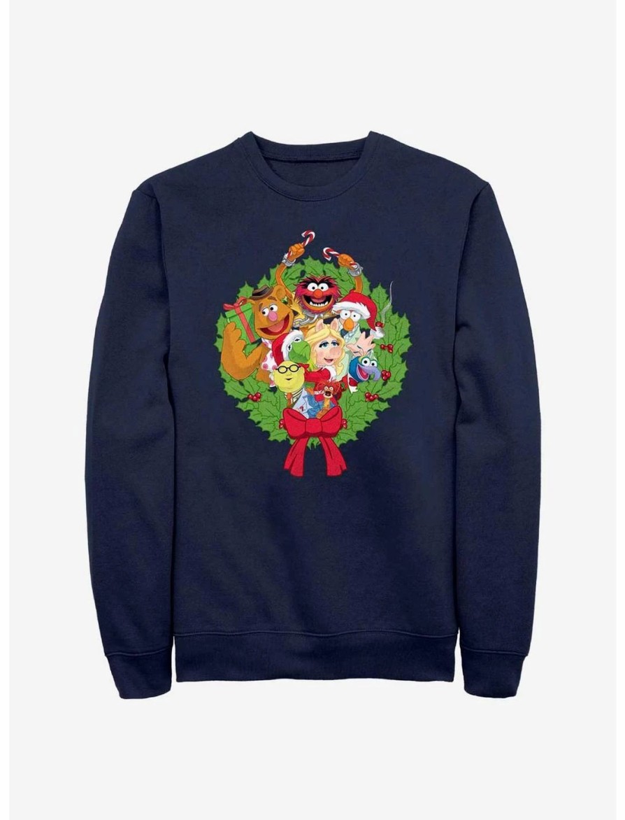 Sweaters And Cardigans * | Null Disney The Muppets Group Wreath Sweatshirt