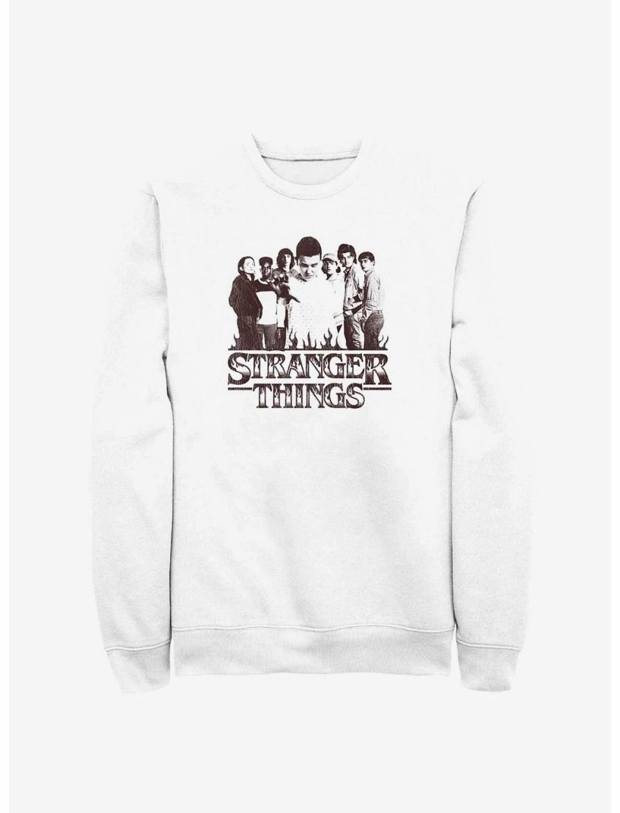 Sweaters And Cardigans * | Null Stranger Things Group Focus Sweatshirt