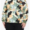 Hoodies And Sweatshirts * | Hunivers Her Universe Star Wars Camo Semi-Crop Hoodie Plus Size Her Universe Exclusive