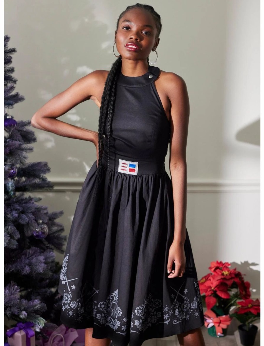 Dresses * | Hunivers Her Universe Star Wars Darth Vader Cape Dress