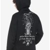 Sweaters And Cardigans * | Ourunvrs Our Universe Disney Hocus Pocus Black Flame Candle Binx Hoodie