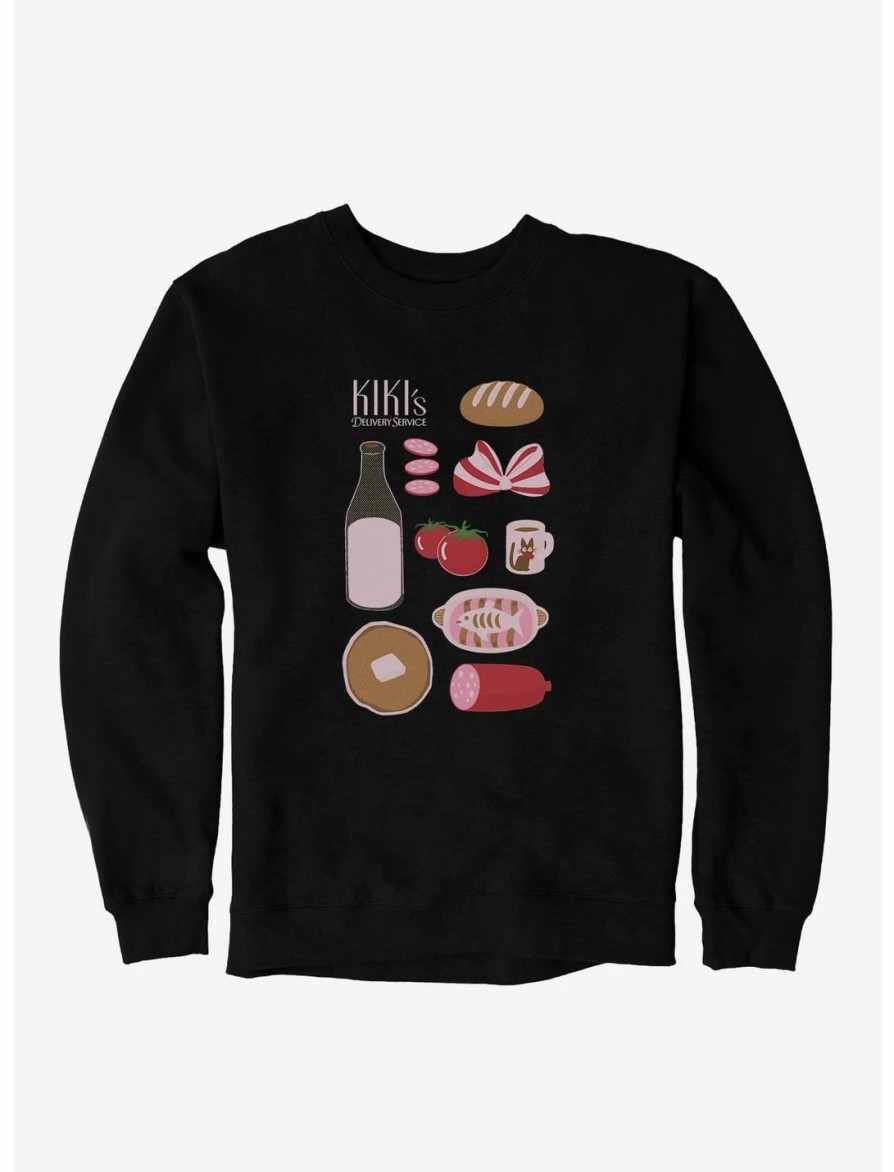 Sweaters And Cardigans * | Null Studio Ghibli Kiki'S Delivery Service Essential Foods Sweatshirt