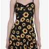 Dresses * | Hunivers Sunflowers & Lace Slip Dress