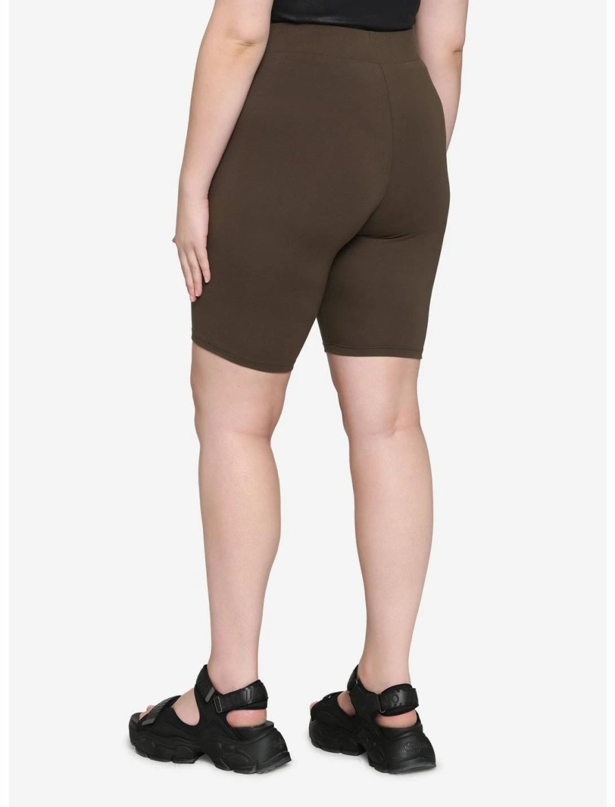 Bottoms * | Hunivers Olive 10 Inch Inseam Bike Shorts Plus Size