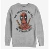 Sweaters And Cardigans * | Null Marvel Deadpool Tingling Sweatshirt