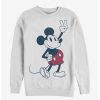 Sweaters And Cardigans * | Null Disney Mickey Mouse Plaid Mickey Sweatshirt