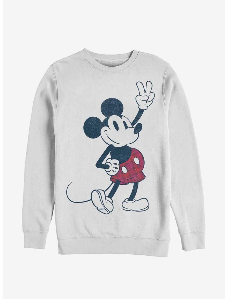 Sweaters And Cardigans * | Null Disney Mickey Mouse Plaid Mickey Sweatshirt