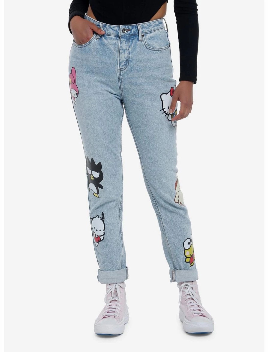 Bottoms * | Hunivers Hello Kitty And Friends Mom Jeans