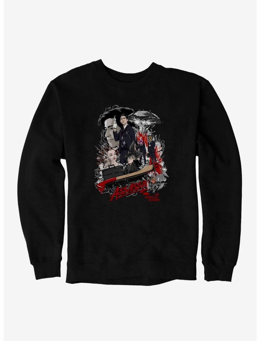 Sweaters And Cardigans * | Null The Umbrella Academy Assassin Number Five Sweatshirt