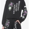 Hoodies And Sweatshirts * | Hunivers Her Universe Disney The Haunted Mansion Madame Leota Crop Sweatshirt