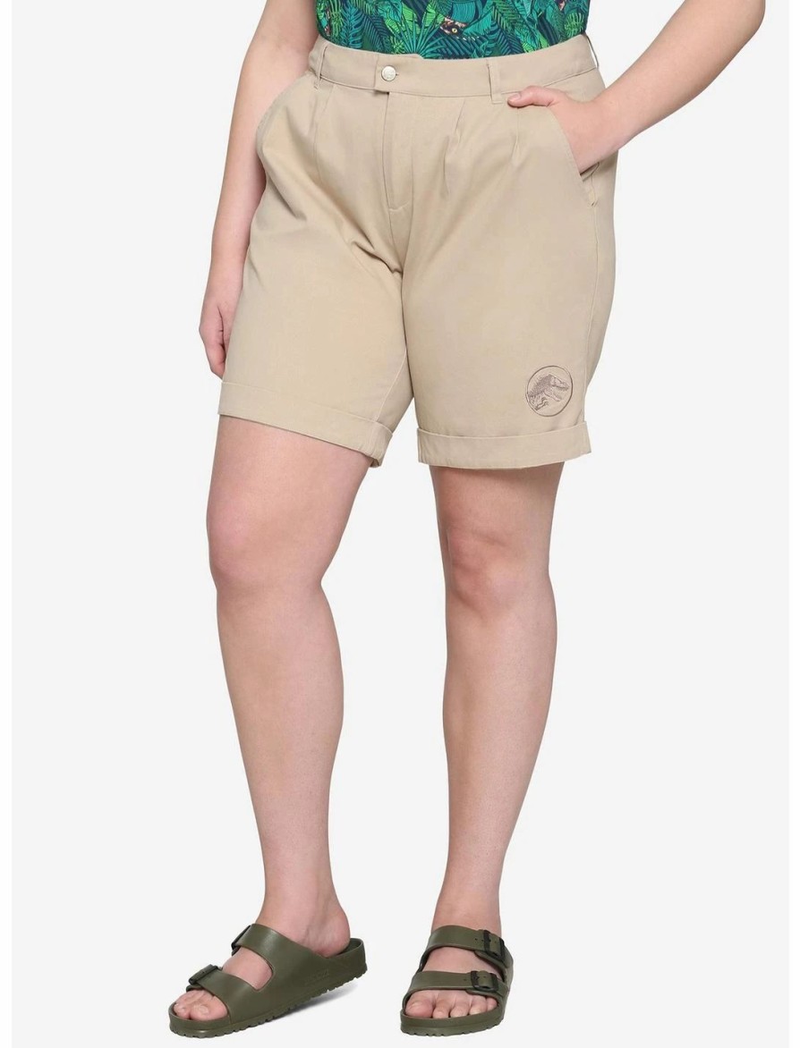 Bottoms * | Hunivers Her Universe Jurassic World Ellie Shorts Plus Size